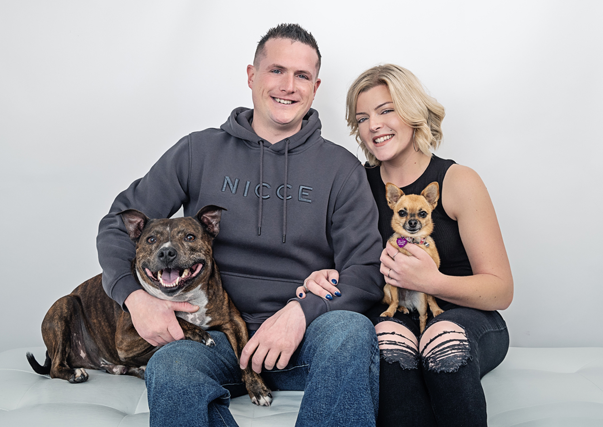 Family photos with dog